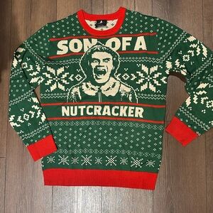 ELF Green and Red Crewneck Sweater